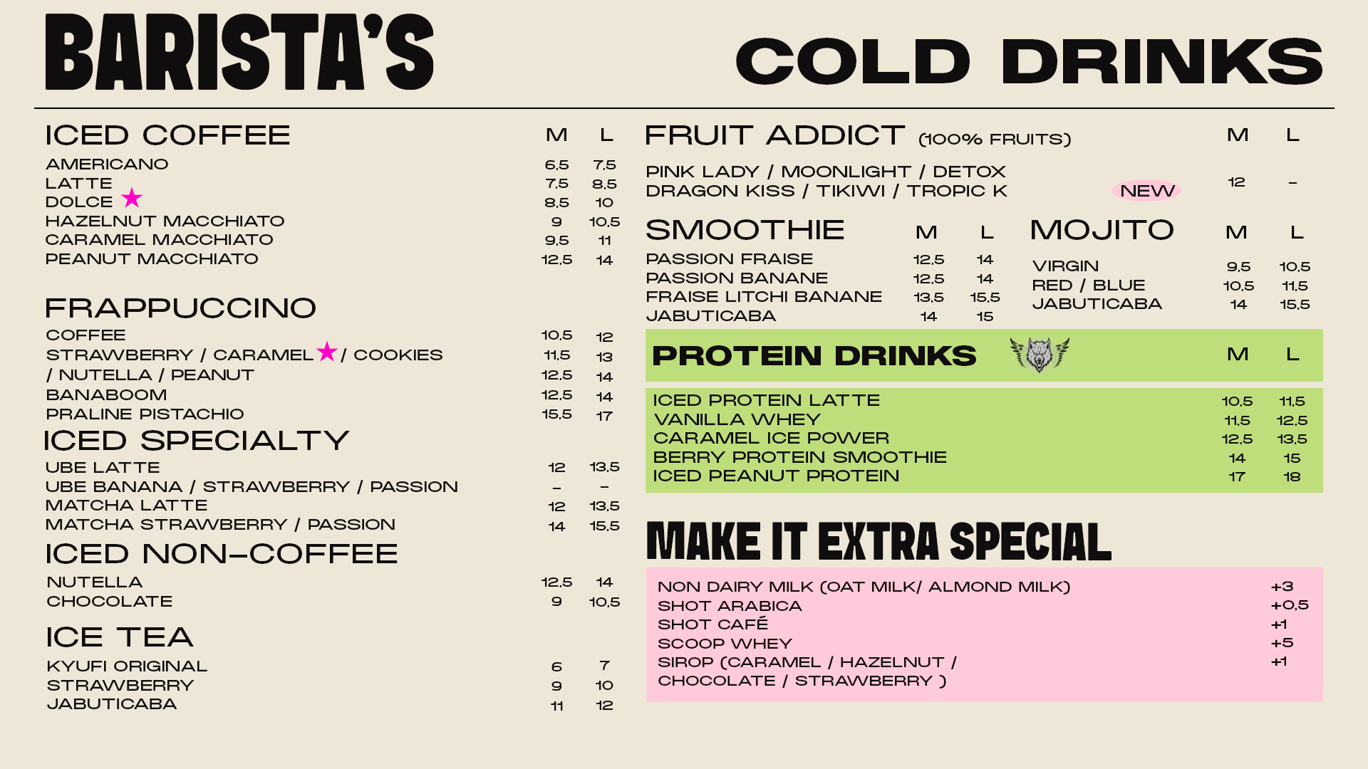 cold drinks