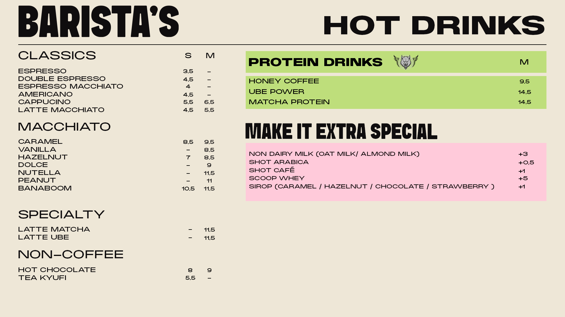 Hot drinks